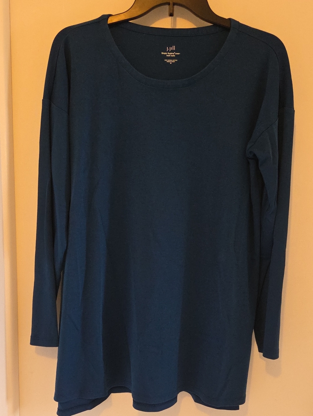 J. Jill Deep Teal Long-Sleeve Scoop Neck Top